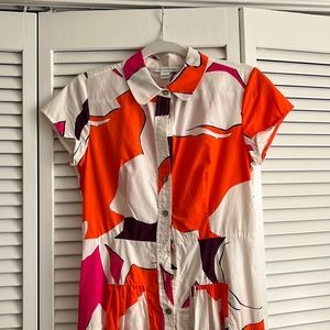 Diane Von Furstenberg button down shirt dress